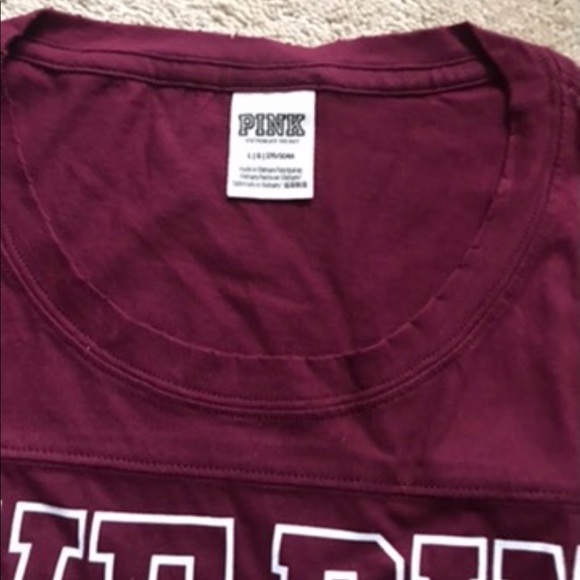 NIP VS PINK COTTON LEGGINGS LONG SLEEVE TEE RUBY - Picture 6 of 8